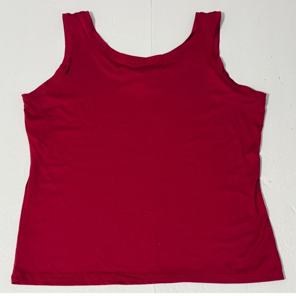 New Directions Sleeveless Tank/Shell, Crimson Red, Size L